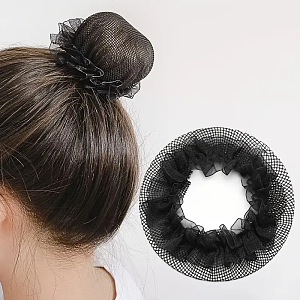 Black Hair Net Mesh for Buns – Secure Hold & Invisible Fit