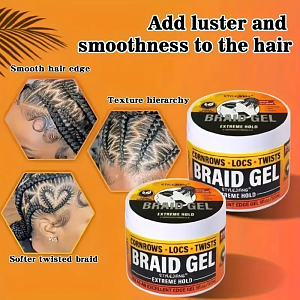 Hair Gel for Dreadlocks and Braids – Strong Hold & Styling 120ml