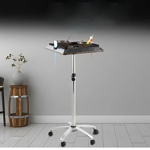 Height Adjustable Hair Extension Stand with Wheels