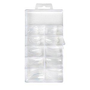 Nail Tips Crystal Clear Stiletto 100pcs