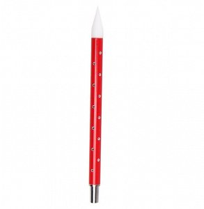 Nail Art Silicone Brush for Rhinestone Handling Red