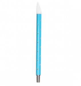 Nail Art Silicone Brush for Rhinestone Handling Blue