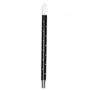 Nail Art Silicone Brush for Rhinestone Handling Black