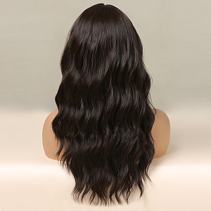 Synthetic Hair Wig Brown Long Frame