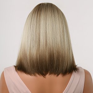 Synthetic Hair Wig Blonde Frame with Fringe