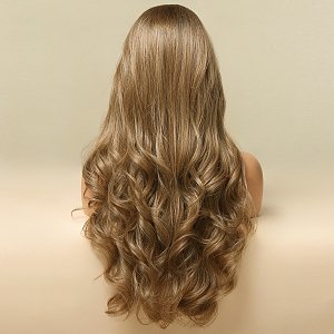Synthetic Hair Wig Blonde Dark Long