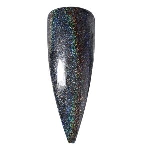 Nail Art Holographic Powder Dark Gray 1g