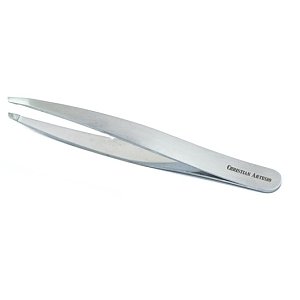 Christian Artesio Slanted Tip Eyebrow Tweezers Silver