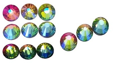 Nail Art Rhinestone Pink Iridescent 240pcs