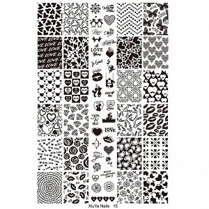 Stamping Schablone 14cm x 9,5cm