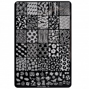 Stamping Schablone 14cm x 9.5cm