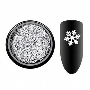 Nail Decoration White Snowflake