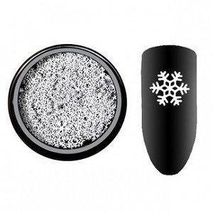 Nail Decoration White Snowflake