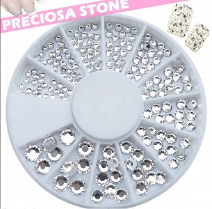 Nail Art Rhinestone Multi Sizes White 500pcs AAA Quality
