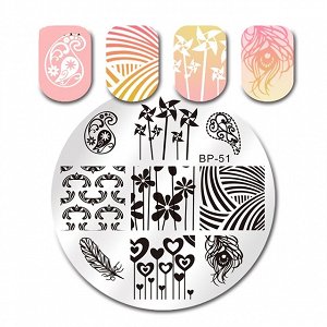 Nail Stamping Art Board 5.5cm