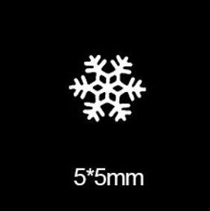 Nail Decoration White Snowflake