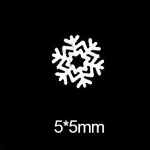 Nail Decoration White Snowflake