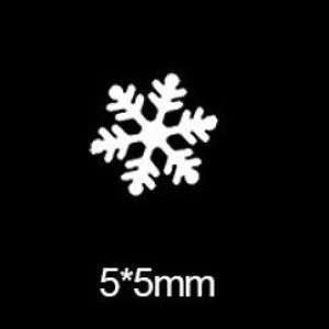 Nail Decoration White Snowflake