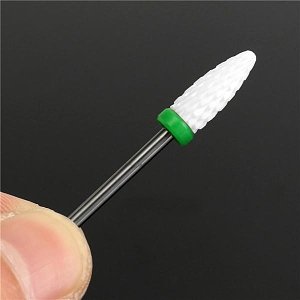 Nail Drill Cutter Bit Ceramic Conical Shape (C) 3/32"