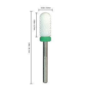 Nail Drill Cutter Bit Ceramic Oval Barrel (C) 3/32"