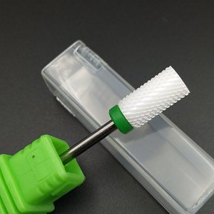 Nail Drill Cutter Bit Ceramic Cylindrical Shape (C) 3/32"