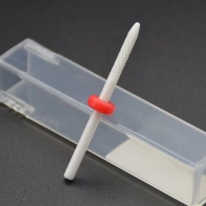 Nail Drill Cutter Bit Ceramic Straight Tip (F) 3/32"