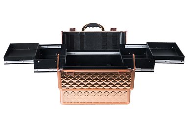 Professional Aluminum Beautycase Pink-Gold
