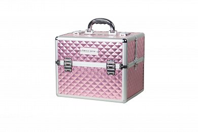 Professional Aluminum Beauty Case Metallic Pink – Minor Function Damage