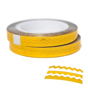 Gold Zig Zag Nail Art Line Tape