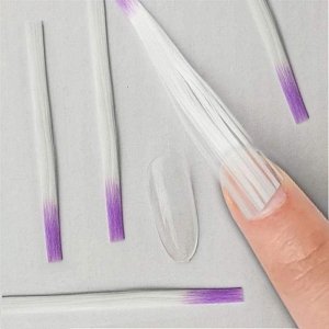 Fiberglass Fibers for Nail Extension 5.5cm Set 10pcs