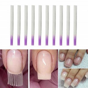 Fiberglass Fibers for Nail Extension 5.5cm Set 10pcs