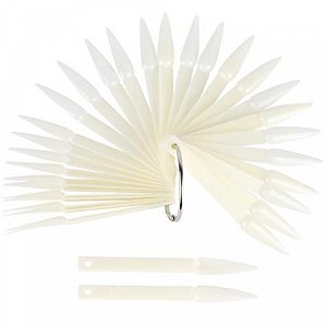 Nail Art Color Display Stiletto Sticks 50pcs Natural