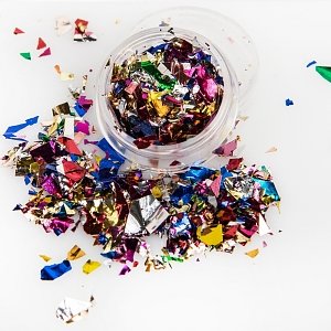 Nail Art Foil Leaves Multicolored