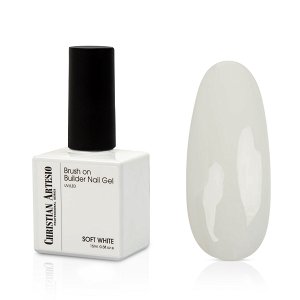 Uv/Led Building Gel with Brush Soft White 15ml