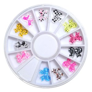 Nail Accessories Ceramic Bows 12pcs