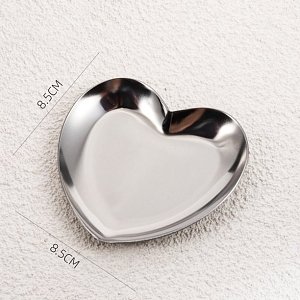 Hygiene Schale, silber Herz