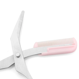 Augenbrauen-Trimmer mit Kamm, rosa