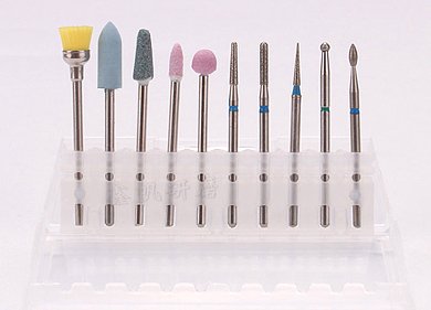 Nail Drill Replacement Bits for Nail Manicure 10pcs Case