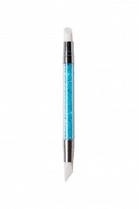 Nail Art Brush Silicone Blue