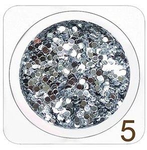 Nail Accessories Flakes Small Silver Icing 2g