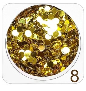 Nail Accessories Flakes Large Gold 2g
