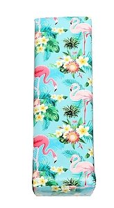 Manicure Leather Arm Rest Blue Flamingo