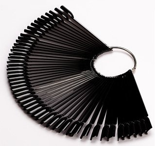 Nail Art Color Display Sticks 50pcs Black