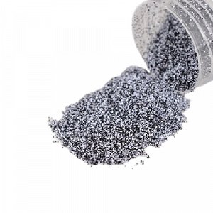 Nail Art Black-White Glitter Powder 7g