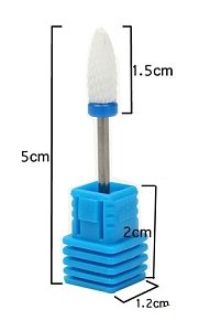Nail Drill Cutter Bit Ceramic Conical Shape (M) 3/32"