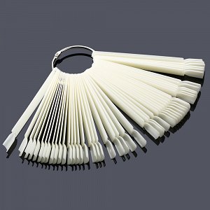 Nail Art Color Display Sticks 50pcs Natural