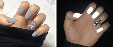 Nail Art Flash Reflecting Powder White 1.5g
