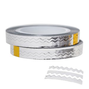 Zig Zag Nail Art Line Tape Silver