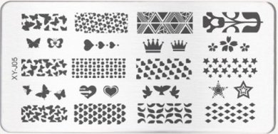 Stamping Schablone 12cm x 6cm