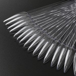 Nail Art Color Display Stiletto Sticks 50pcs Clear